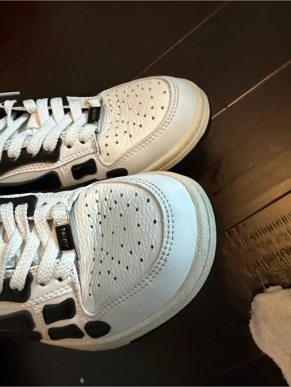 AMIRI Men’s Low-Top Sneakers in White and Black